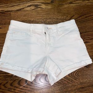 White Abercrombie Jean Shorts